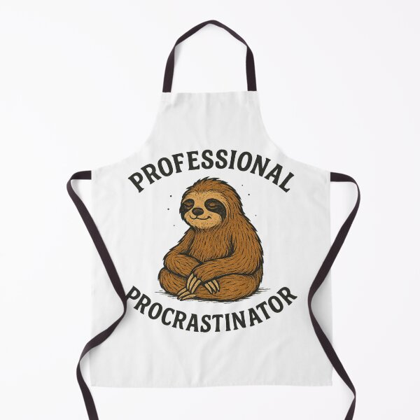 Item preview, Professional Procrastinator Sloth, Funny Lazy Sloth Quote designed and sold by OnaraDesign.