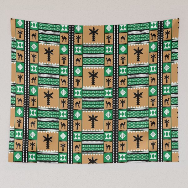 Item preview, Saudi Arabia traditional seamless pattern Design designed and sold by hijasminflower.