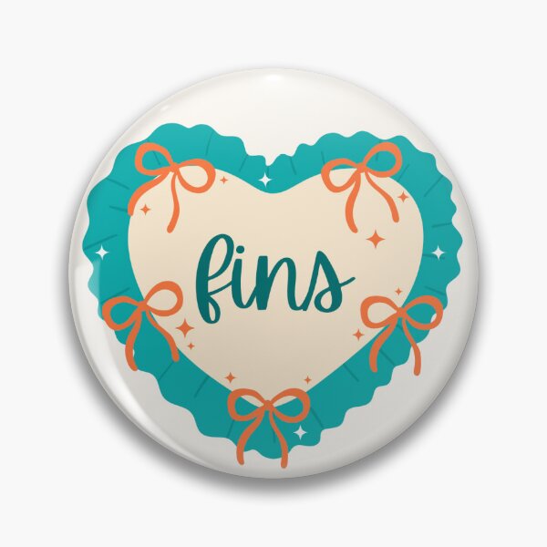 Item preview, miami dolphins coquette heard bow (fins ver) designed and sold by babygirlyena.