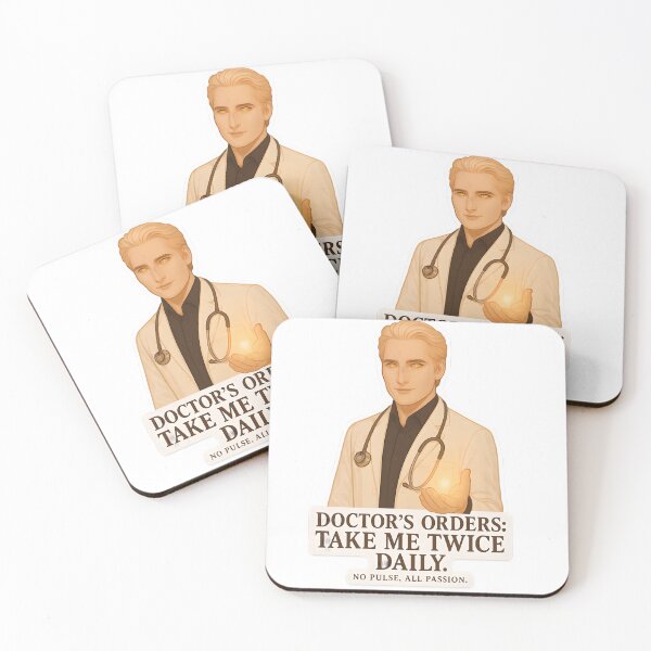 Item preview, Dr. Carlisle Cullen – Take Me Twice Daily Sticker designed and sold by MAVNALE.