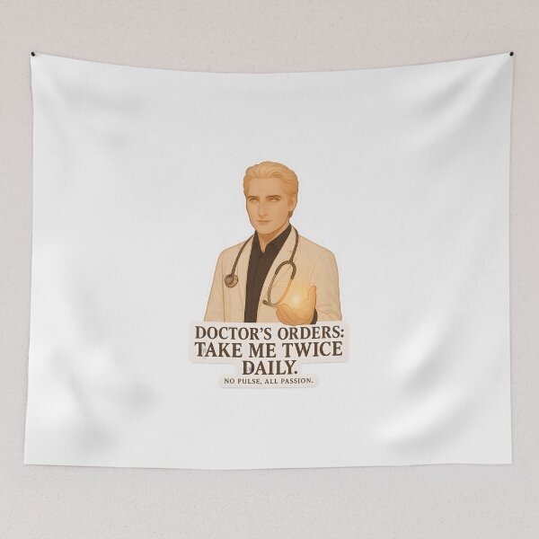 Item preview, Dr. Carlisle Cullen – Take Me Twice Daily Sticker designed and sold by MAVNALE.