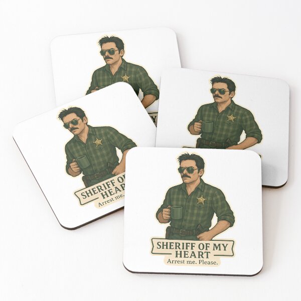 Item preview, Charlie Swan – Sheriff of My Heart Sticker designed and sold by MAVNALE.