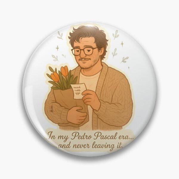 Item preview, Pedro Pascal Era Cute Cozy Sticker | Soft Aesthetic Fan Art Vinyl Decal designed and sold by MAVNALE.