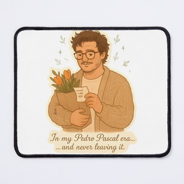 Item preview, Pedro Pascal Era Cute Cozy Sticker | Soft Aesthetic Fan Art Vinyl Decal designed and sold by MAVNALE.