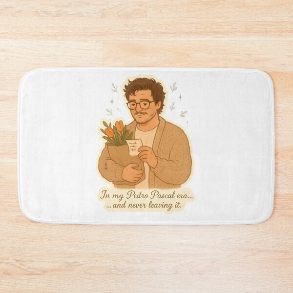 Item preview, Pedro Pascal Era Cute Cozy Sticker | Soft Aesthetic Fan Art Vinyl Decal designed and sold by MAVNALE.