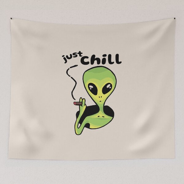 Item preview, Cool Alien Chilling designed and sold by KewaleeTee.