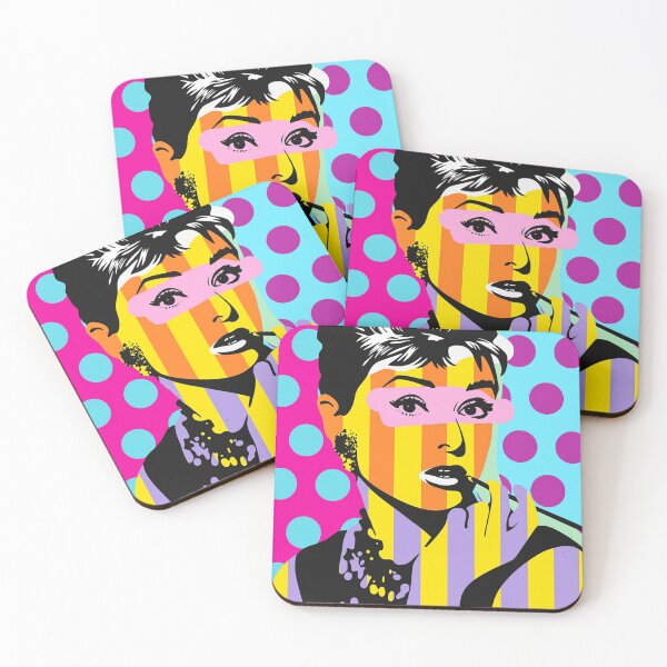 Item preview, Pop Art Portrait Audrey Hepburn Retro Poster designed and sold by Vicky021.