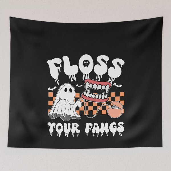 Item preview, Floss Your Fangs Boo Dental Halloween Spooky Dentist designed and sold by AMBERBUFORD.