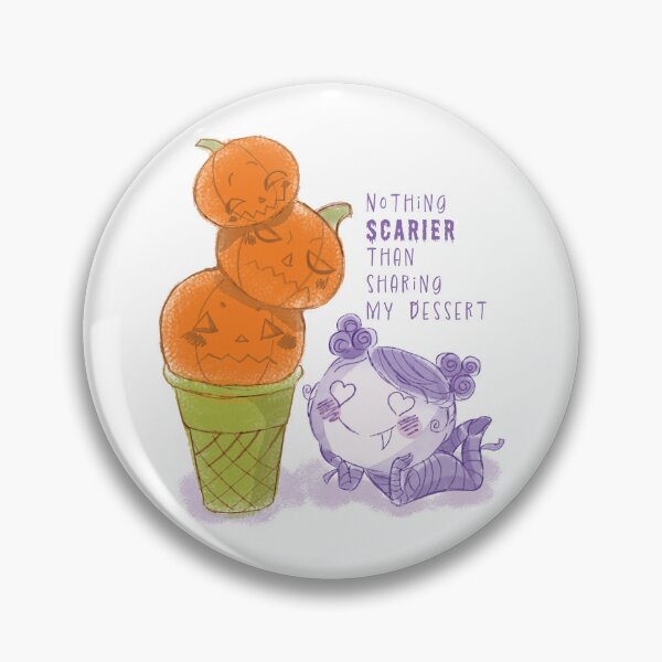 Item preview, Cute Halloween Mummy Girl with Pumpkin Ice Cream designed and sold by ReginaLumiArt.