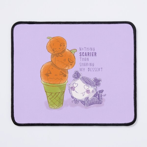 Item preview, Cute Halloween Mummy Girl with Pumpkin Ice Cream designed and sold by ReginaLumiArt.