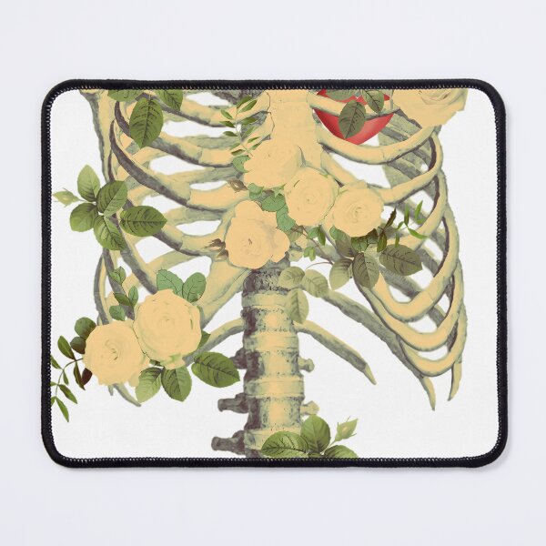 Item preview, Anatomy-Ribcage-Rib-Cageskeleton-White-Roses designed and sold by RudolphPietsch.