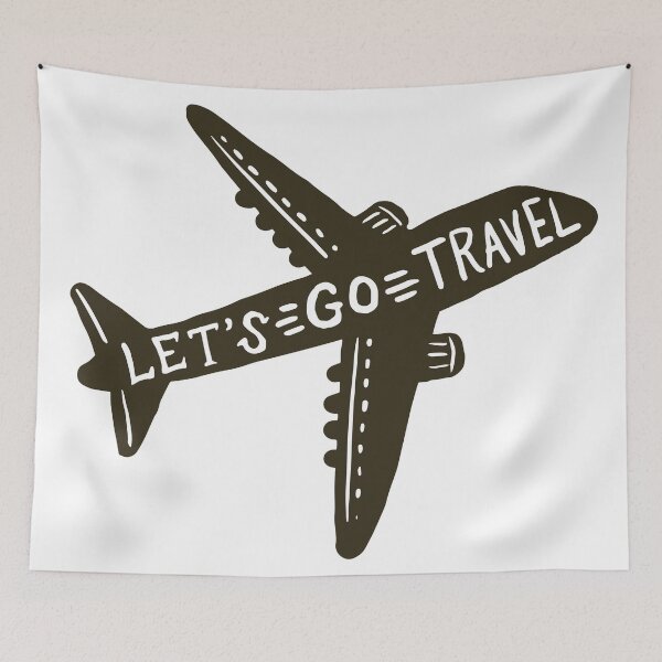 Item preview, Let´s go travel airplane designed and sold by bainermarket.