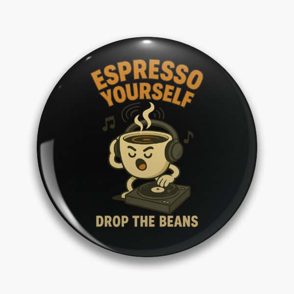 Artikelvorschau, Espresso selber machen – Lass die Bohnen fallen entworfen und verkauft von Camp Chaos by Wharf Wreckers.