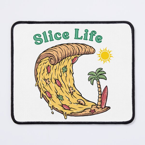Item preview, Slice Life Pizza Wave T-Shirt designed and sold by Ivy Luxe.