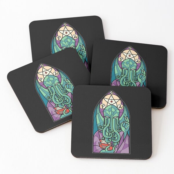 Artikelvorschau, Cthulhu-Kirche, Buntglas, kosmischer Horror entworfen und verkauft von PhilipSchrode.