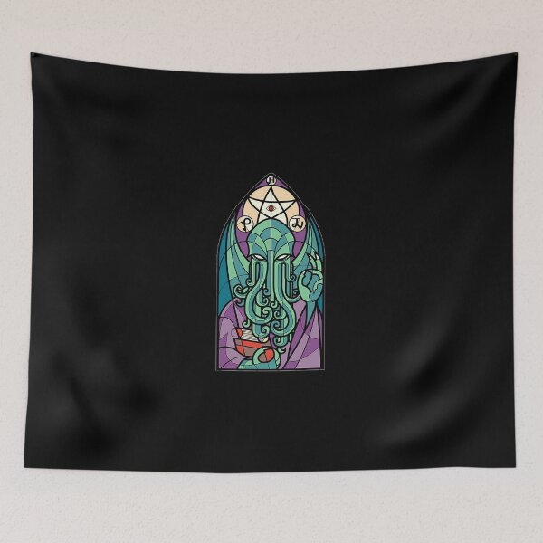 Artikelvorschau, Cthulhu-Kirche, Buntglas, kosmischer Horror entworfen und verkauft von PhilipSchrode.
