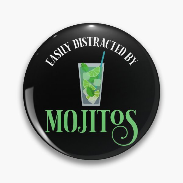 Item preview, Easily Distracted By Mojitos designed and sold by Cat Lady Designs.
