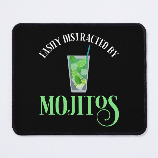 Item preview, Easily Distracted By Mojitos designed and sold by Cat Lady Designs.