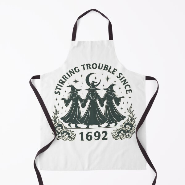 Item preview, Stirring Trouble Since 1692 Vintage Witch Trio Spooky Salem Halloween designed and sold by OnaraDesign.