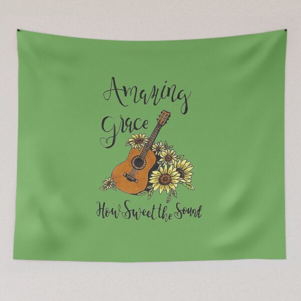 Item preview, Guitar and Sunflowers designed and sold by Cora Worthington Art.