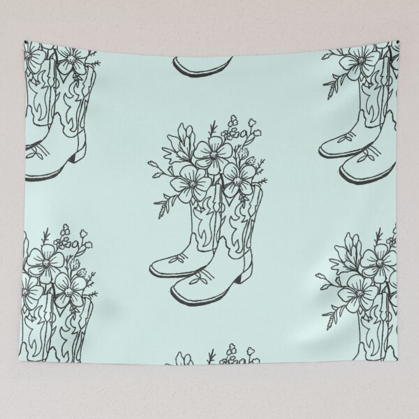 Item preview, Boot Design Black and White  designed and sold by Cora Worthington Art.