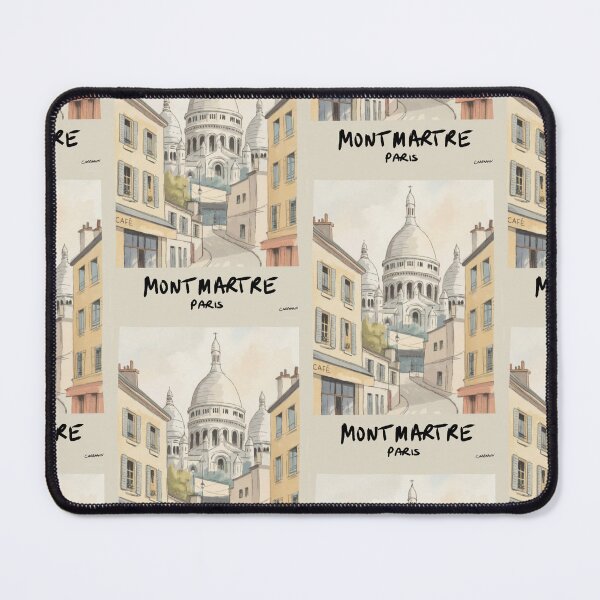 Item preview, Montmartre Paris Travel Poster | Minimalist French Art Print designed and sold by CARRAANN.