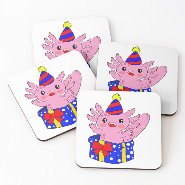 Item preview, axolotl Happybirthday designed and sold by Pe.peach.