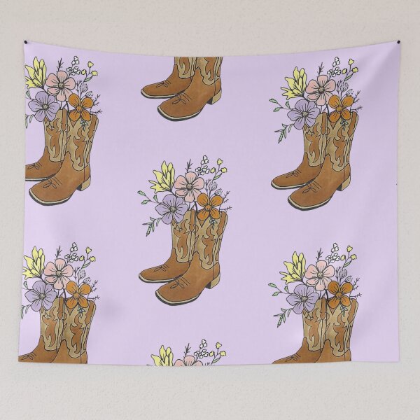 Item preview, Floral Boots Design designed and sold by Cora Worthington Art.