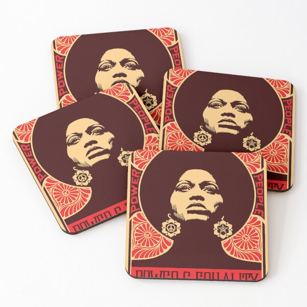 Item preview, Angela Davis Power To The People Poster 1971 designed and sold by HerbertMartinn.