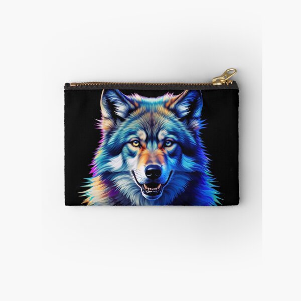 Item preview, Vibrant Multicolored Wolf Portrait designed and sold by Savannah Gibbs.