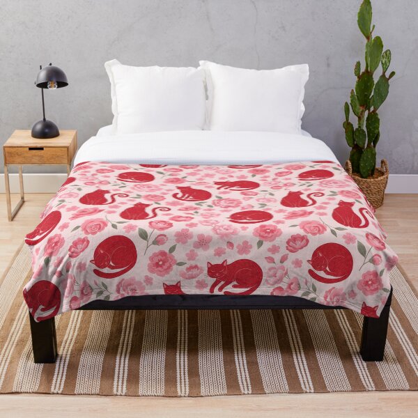 Artikelvorschau, Red cats in seamless design entworfen und verkauft von NandoNeko (Meow Market).