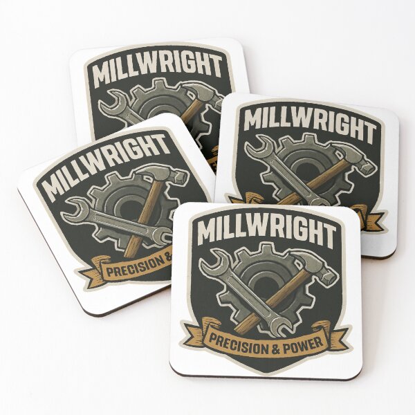 Item preview, Millwright, Precision and Power Sticker Design designed and sold by TeeCraftTeeCo.