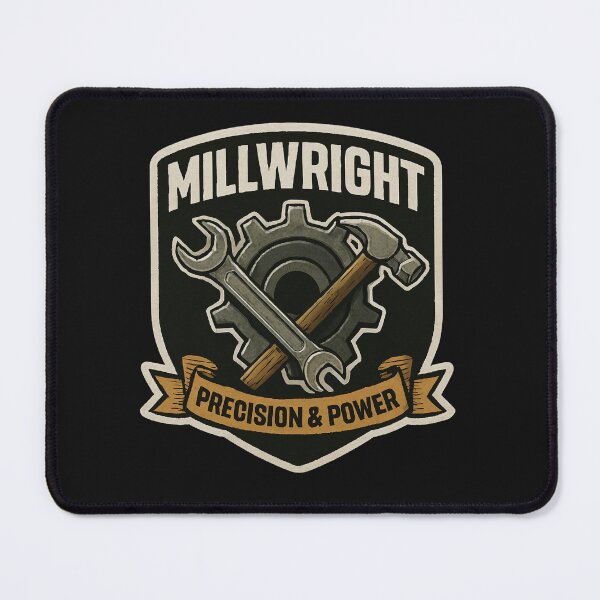 Item preview, Millwright, Precision and Power Sticker Design designed and sold by TeeCraftTeeCo.