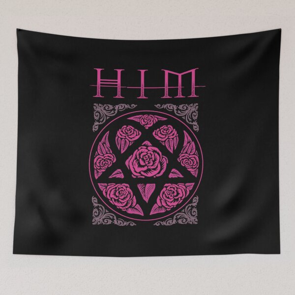 Item preview,  Heartagram Him Band Tee Heartagram Tee Pink Him Band Logo designed and sold by JolenePender1.