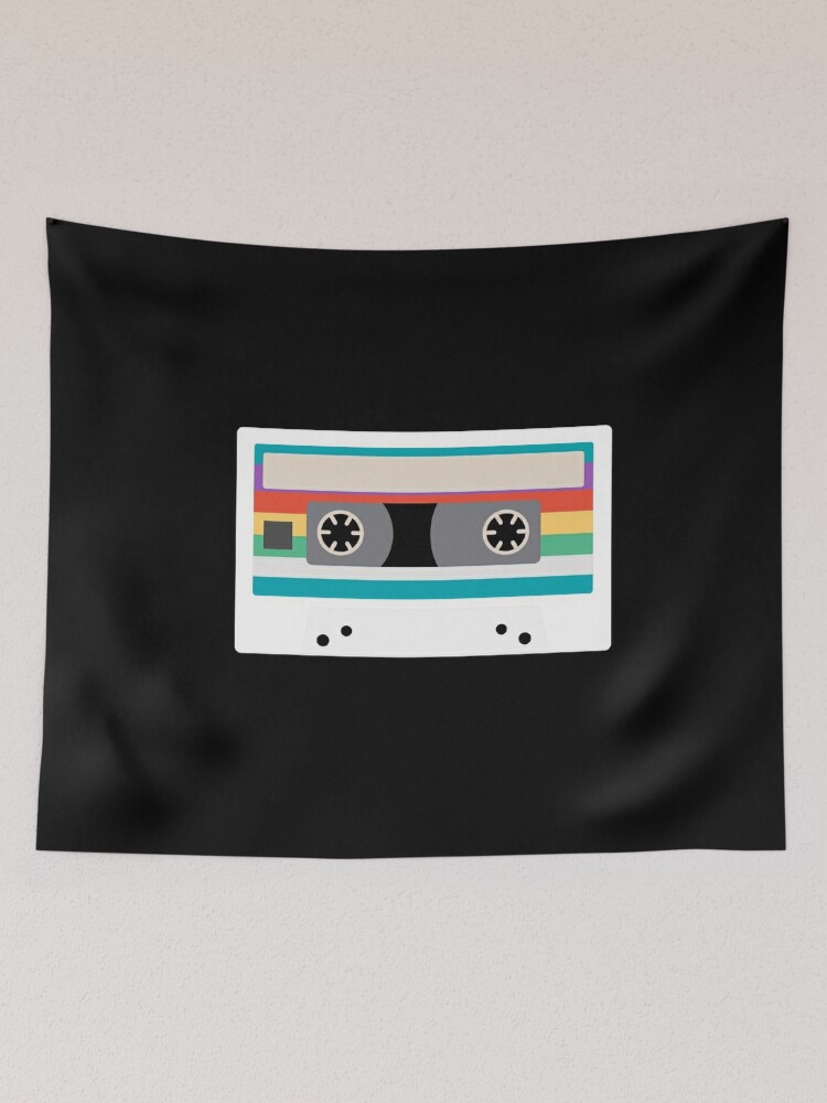 Retro Vintage Old School Cassette Tape Graphic Design | Tapestry