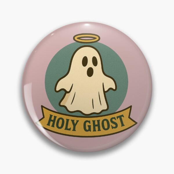 Item preview, Holy Ghost – Cute Retro Badge with Halo designed and sold by hangmeart.