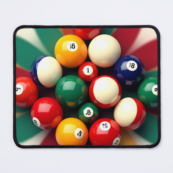 Item preview, billiard ball abstract colorful design designed and sold by SmashingDeals.