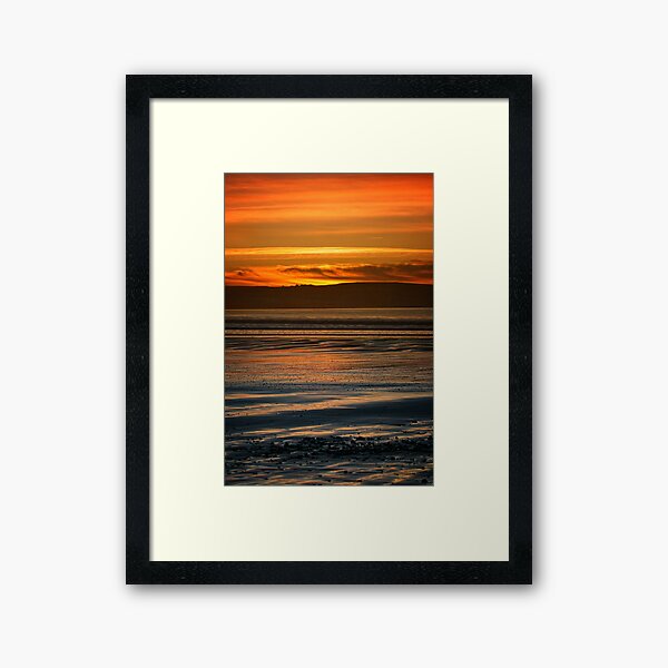 Dunnet Beach Sunset, Caithness, Scotland Framed Art Print