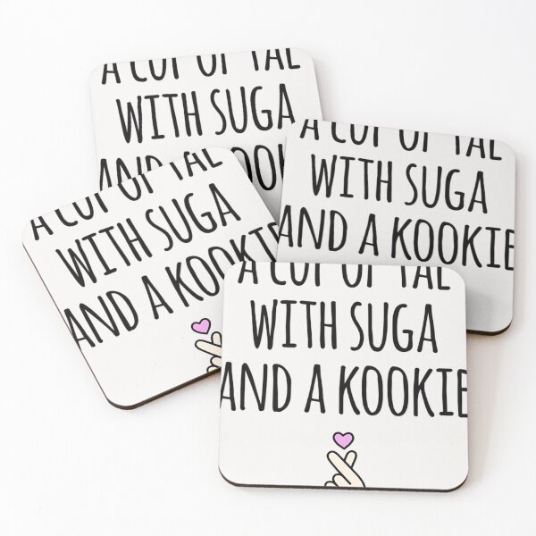 Item preview, A Cup Of Tae With Suga A Kookie Korean Hangul designed and sold by ThomasHuntsberr.
