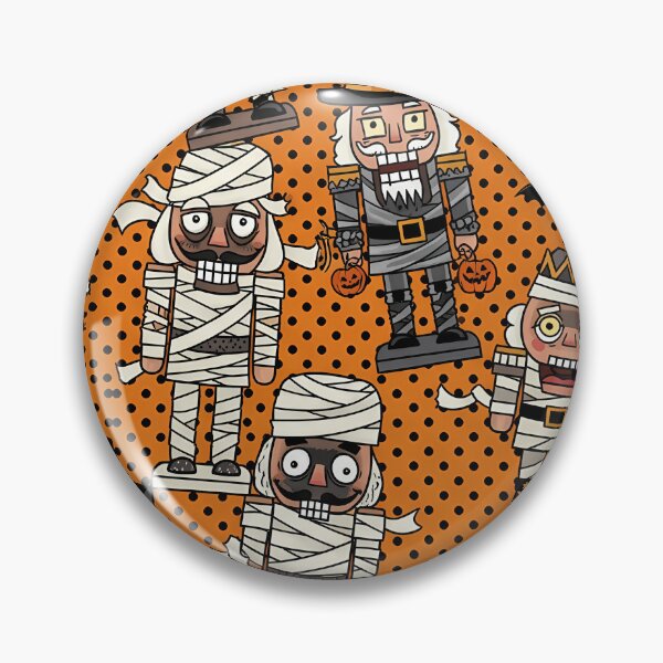 Item preview, Funny Mummy Nutcracker Halloween Seamless Pattern designed and sold by ThomasHuntsberr.