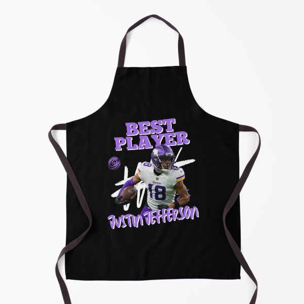 Item preview, Minnesota Vikings Victory Justin Jefferson in Action designed and sold by jennyjeffried.
