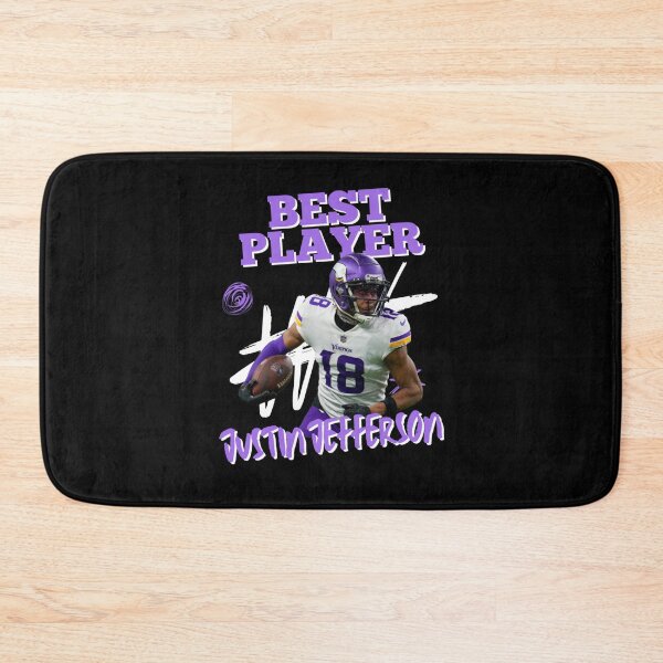 Item preview, Minnesota Vikings Victory Justin Jefferson in Action designed and sold by jennyjeffried.