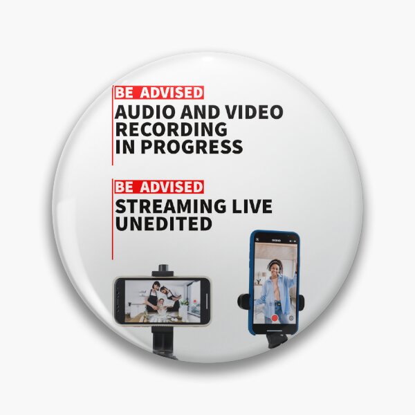 Item preview, Be Advised Audio and Video Recording In Progress designed and sold by jenimc.