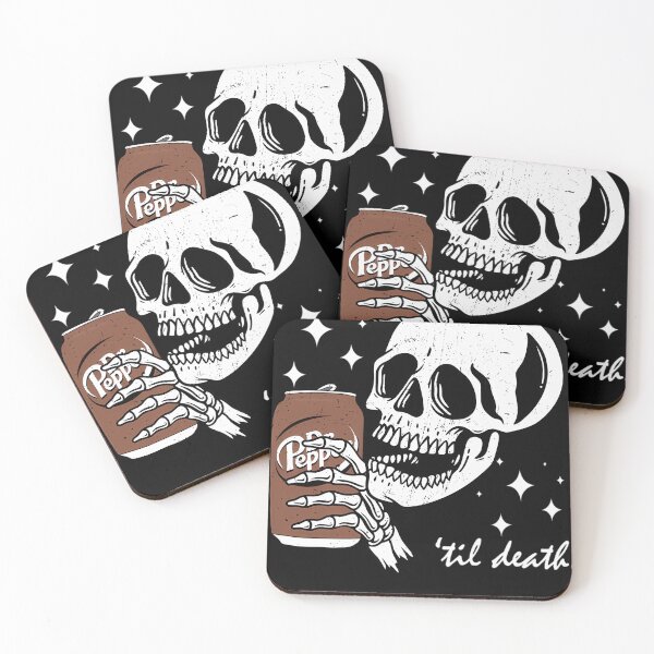 Item preview, Funny Till Death Dr. Pepper Skeleton Halloween Christmas designed and sold by ThomasHuntsberr.