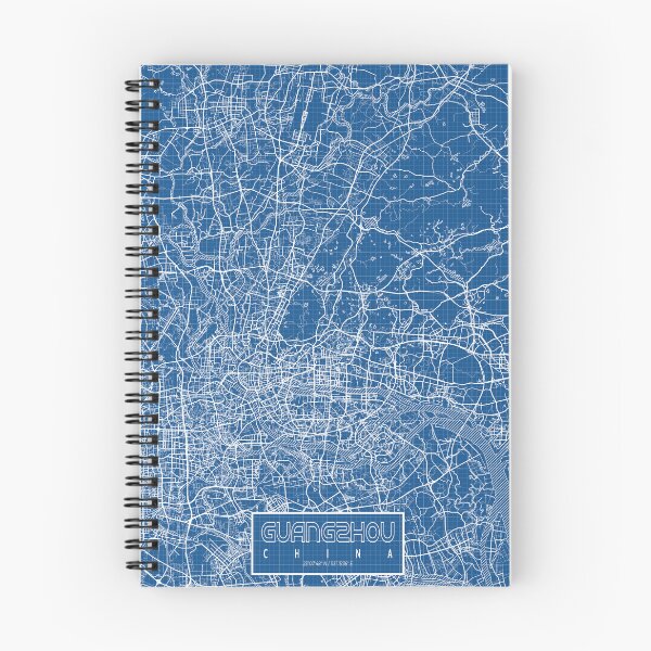 Item preview, Guangzhou City Map of Guangdong, China - Blueprint designed and sold by deMAP.