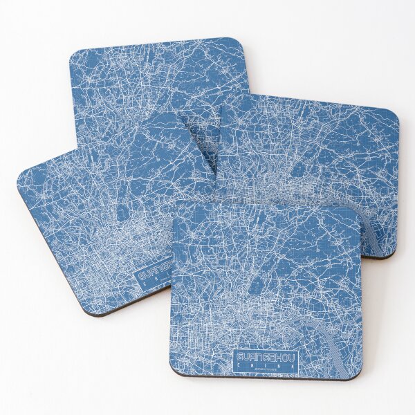 Item preview, Guangzhou City Map of Guangdong, China - Blueprint designed and sold by deMAP.