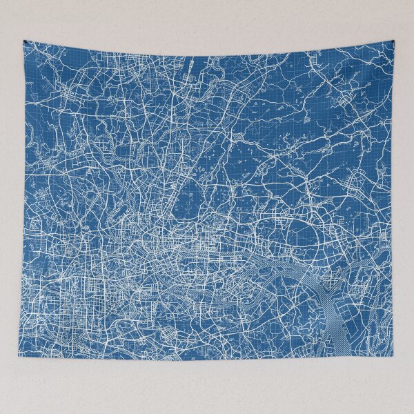 Item preview, Guangzhou City Map of Guangdong, China - Blueprint designed and sold by deMAP.