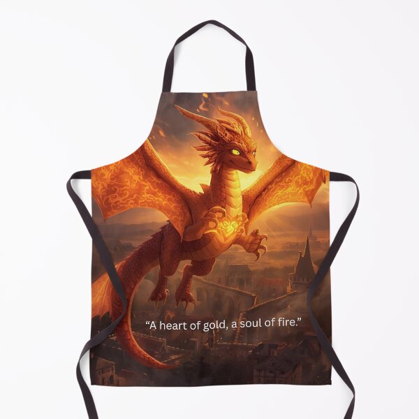Item preview, A Heart of Gold, A Soul of Fire | Inspirational Dragon Quote designed and sold by george335555.