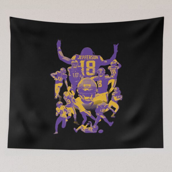 Item preview, Justin Jefferson MVP - Purple  Gold designed and sold by jennyjeffried.