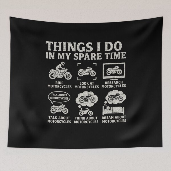 Item preview, Things I Do In My Spare Time Motorcycle Rider Life designed and sold by flagylART.